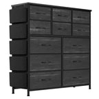 39 Dresser Wide for Bedroom,37.4 Tall Storage Dresser with 12 Drawers,Storage Boxes