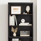Libreria con ante e 6 ripiani, 180 cm