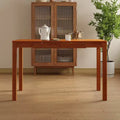 Famapy Natural Wood Dining Table with 2 Storage Drawers,Spacious Surface,Organized Cutlery Storage,Kitchen & Dining Room Essential