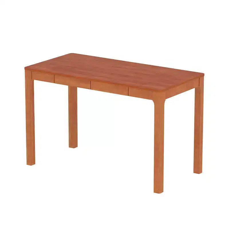 Tavolo da pranzo in legno naturale con 2 cassetti contenitore
