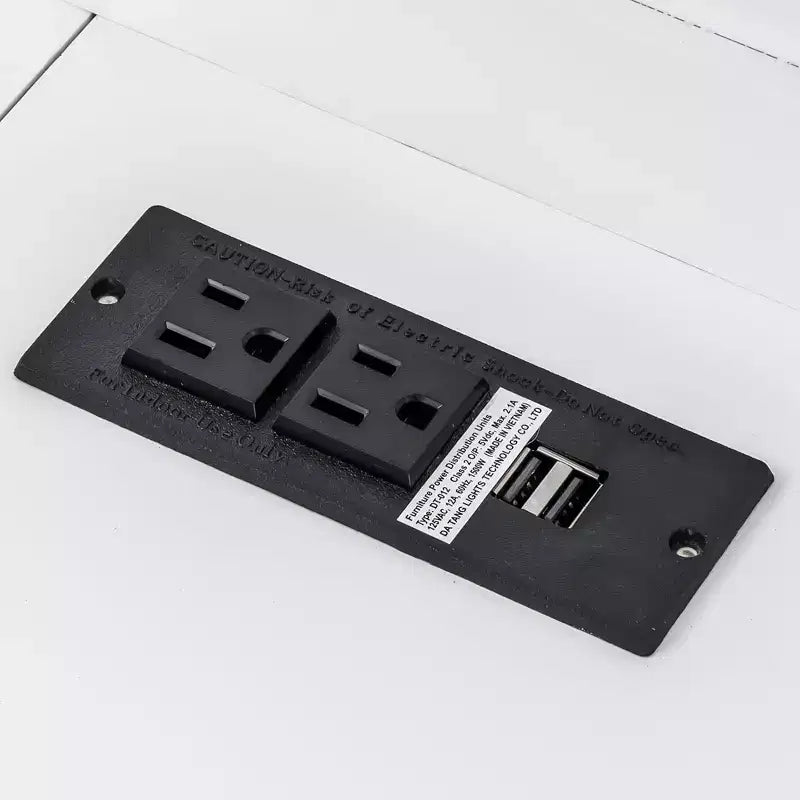 Letto a scomparsa Twin XL con scrivania, mensole, luce LED e stazione di ricarica USB