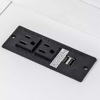 Letto a scomparsa Twin XL con scrivania, mensole, luce LED e stazione di ricarica USB