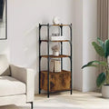 Libreria a 3 ripiani con finitura in rovere fumé
