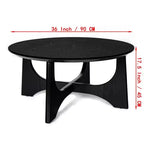 Tavolino rotondo da 36" con gambe incrociate