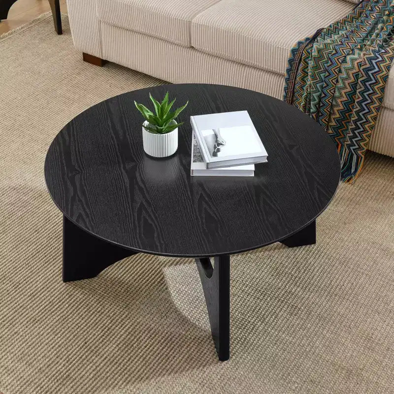 Tavolino rotondo da 36" con gambe incrociate