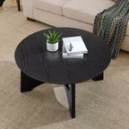 Tavolino rotondo da 36" con gambe incrociate