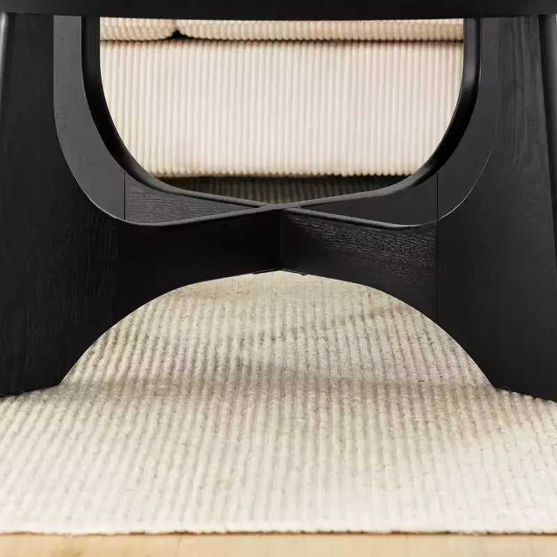 Tavolino rotondo da 36" con gambe incrociate