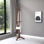 Appendiabiti da terra in legno da 188 cm con 11 ganci