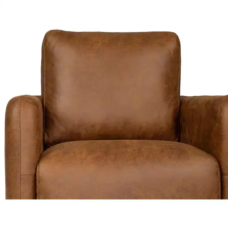 Poltrona Girevole con Cuscino Schienale – Rivestimento Boucle, Sedia Lounge a Basso Profilo