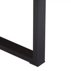 Tavolino da caffè in legno massello di mango con design a cassetta, 100 x 52 x 45 cm
